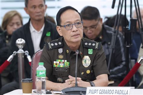 Davao jail official says warden Padilla green.